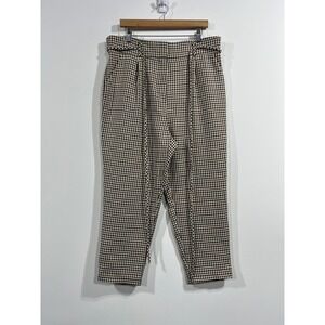 VETTA | Pants & Jumpsuits | Vetta Paperbag Tie Pant In Plaid  display picture 1